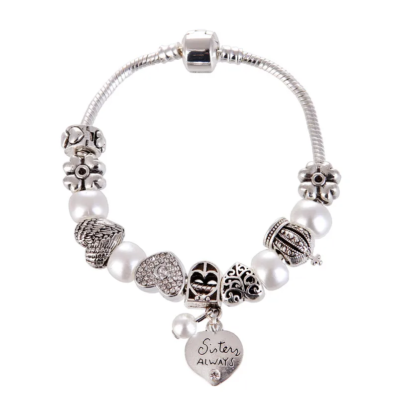 Высокое качество Благородный милый посеребренный кулон в виде сердца элегантный