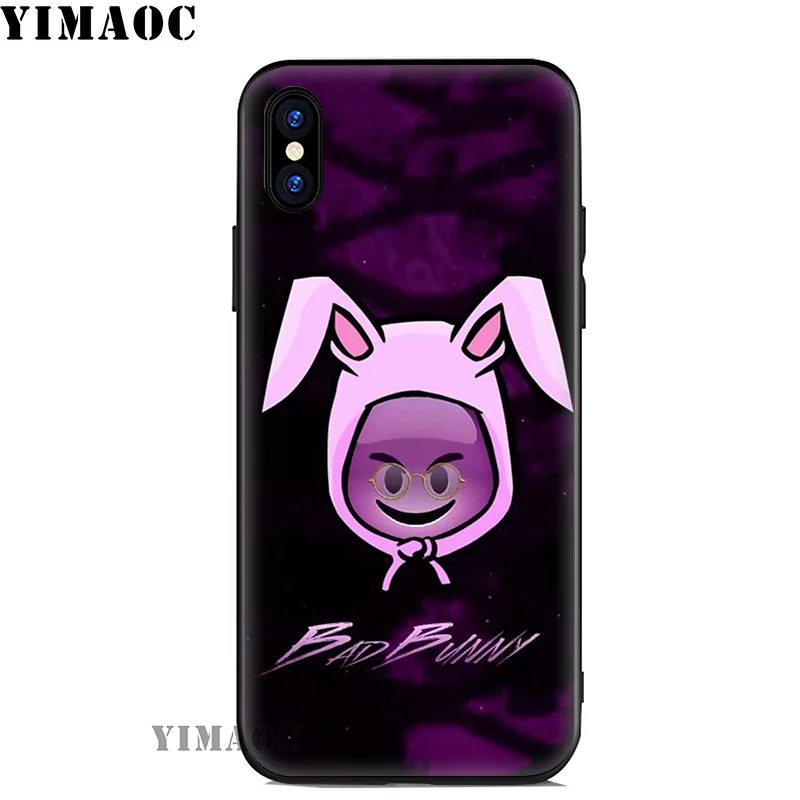 Мягкий силиконовый чехол YIMAOC Bad Bunny для iPhone 11 Pro Xr Xs Max X или 10 8 7 6 6S Plus 5 5S SE |