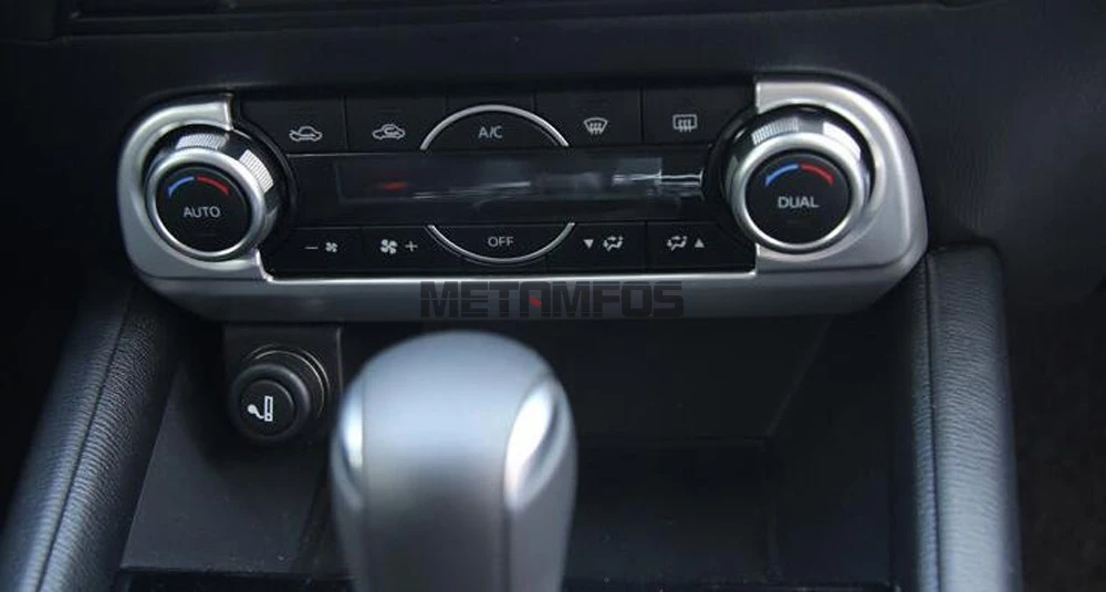 Для Mazda CX5 CX-5 KF углеродное волокно Переключатель кондиционера Кнопка регулировки крышки отделка внутренние аксессуары