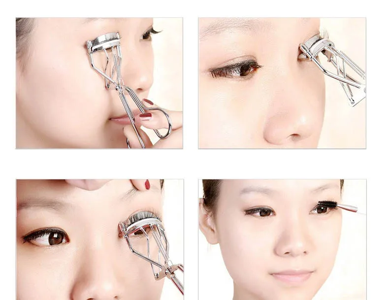 Высокое качество брендовые розовые ручки металлические щипцы для завивки ресниц