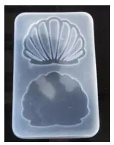 GJ0065-seashell Шейкер из смолы, ремесло, силиконовая форма для литья воды, ювелирное изделие, DIY инструмент, Русалка, мороженое, сердце, медведь, Декор, кабошон, подвеска, подвески - Цвет: GJ0065-seashell