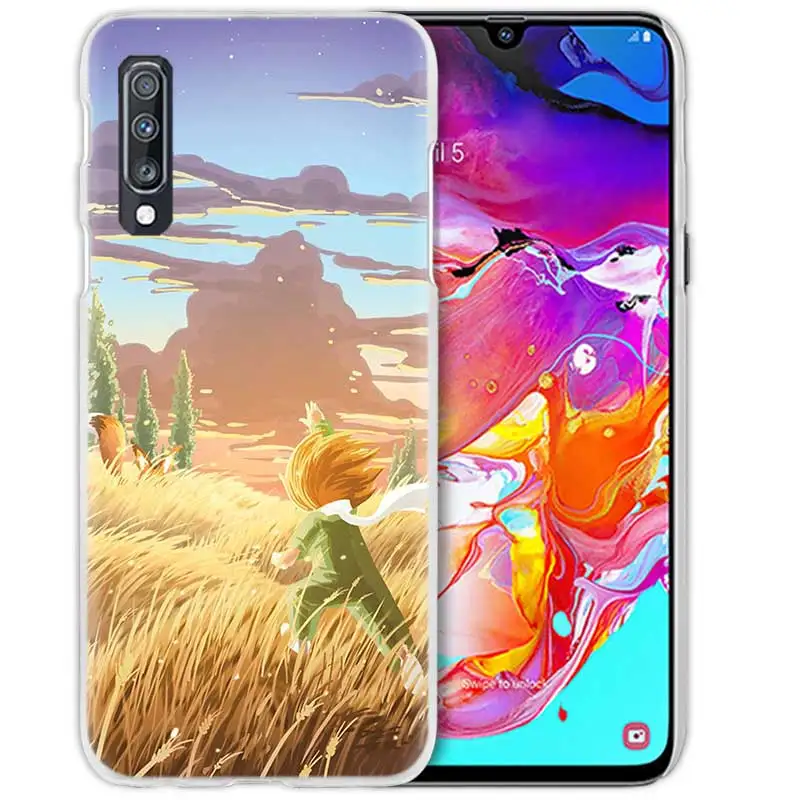 06 С принтом «Маленький принц», чехол с лисой для samsung Galaxy A50 A70 A20e A40 A30 A20 A10 A8 A6 плюс A9 A7 Жесткий Прозрачный поликарбонатный чехол для телефона чехол - Цвет: 06