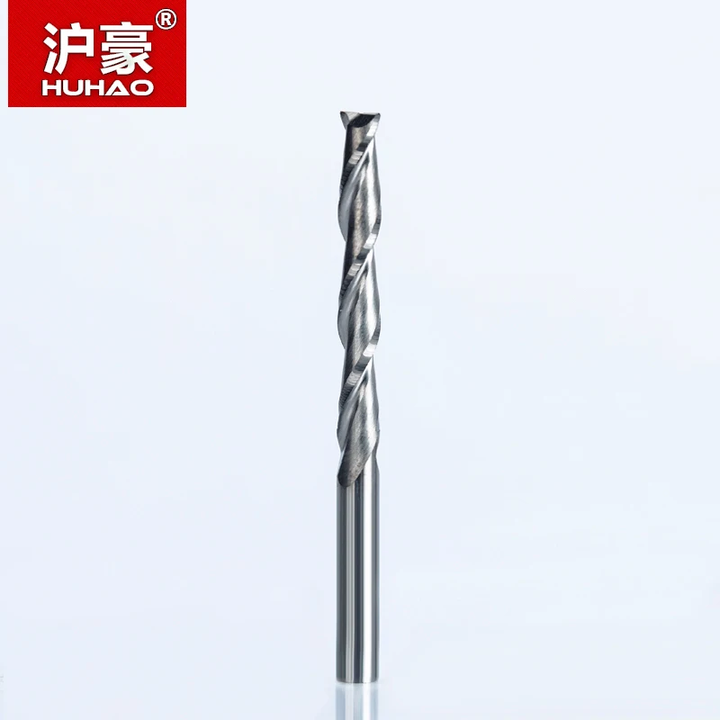 HUHAO 5 шт./лот 3 175 мм фреза 2 флейты Спираль с лезвием CEL 42 Концевая CNC для древесины