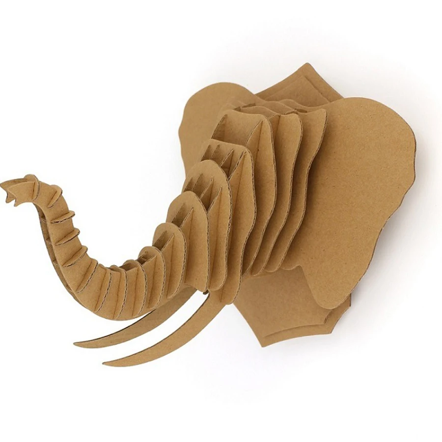 3 шт./Партия DIY 3d головоломка бумажная модель животного дошкольного творчества носорог/олень/слон Головоломка Детские развивающие игрушки для детей