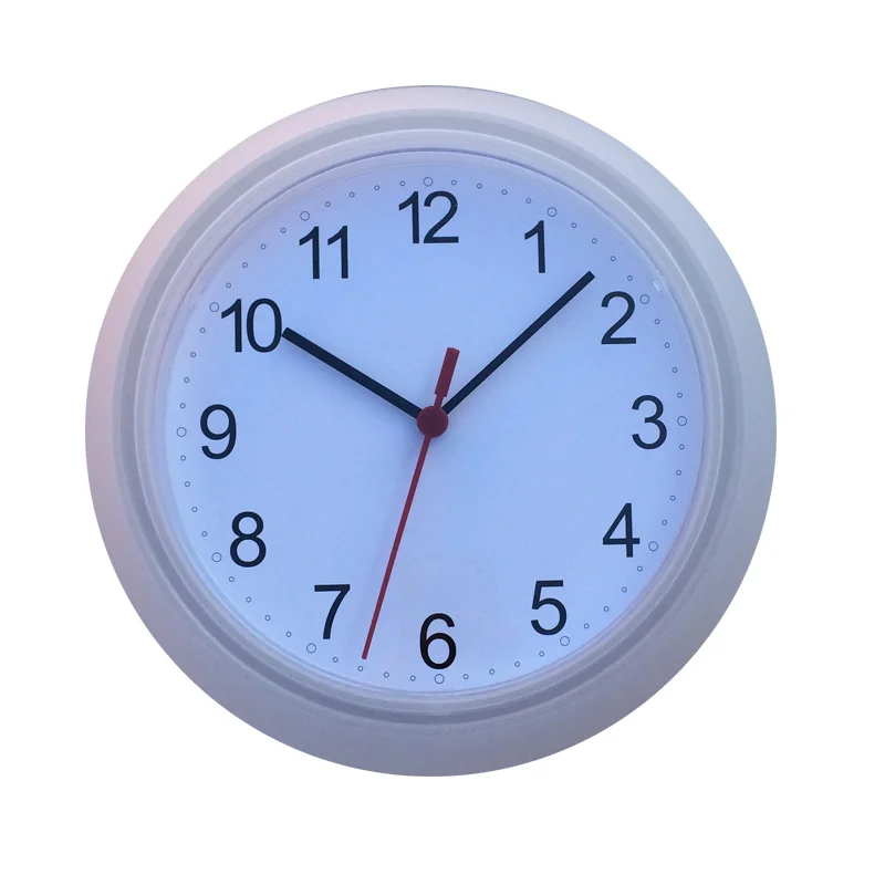 10 дюймов пластиковые настенные часы большие круглые Висячие дома аналоговые