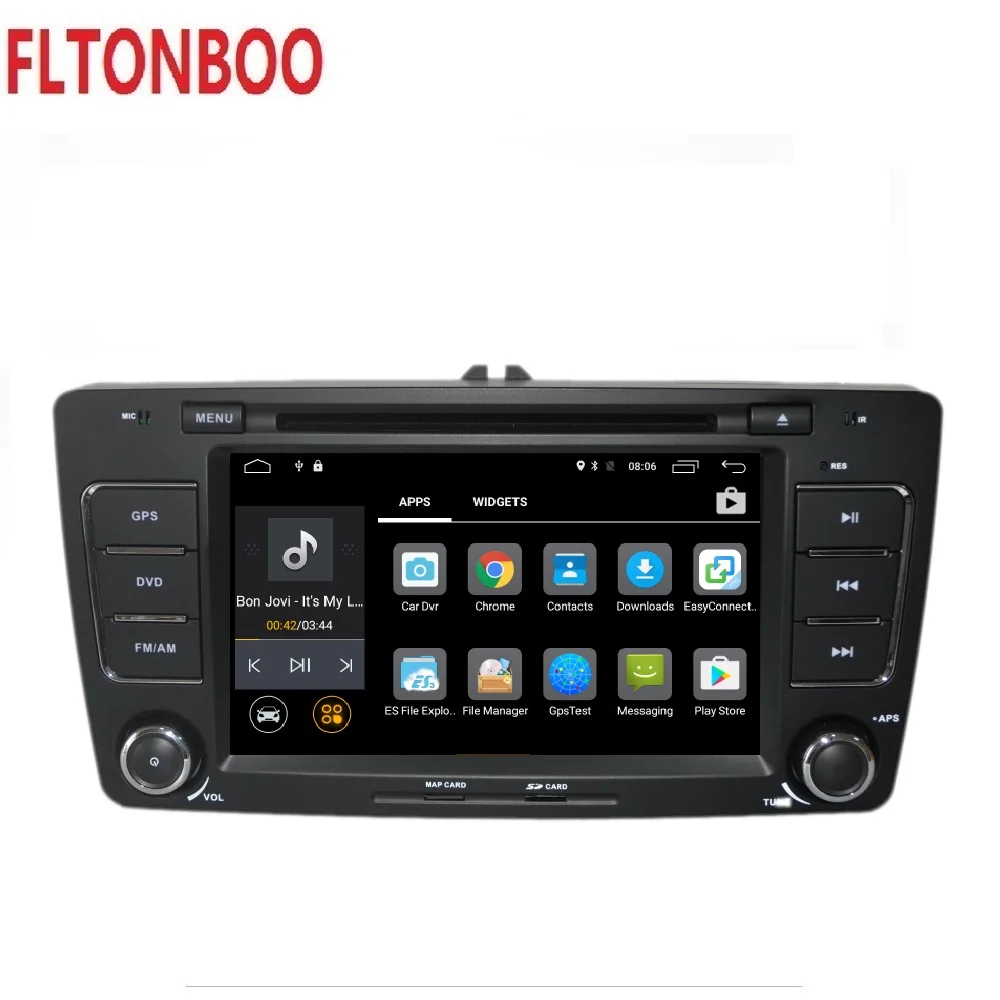 Android 9 для Skoda Octavia gps-навигация wifi радио bluetooth руль Canbus Бесплатный 8g карта mic