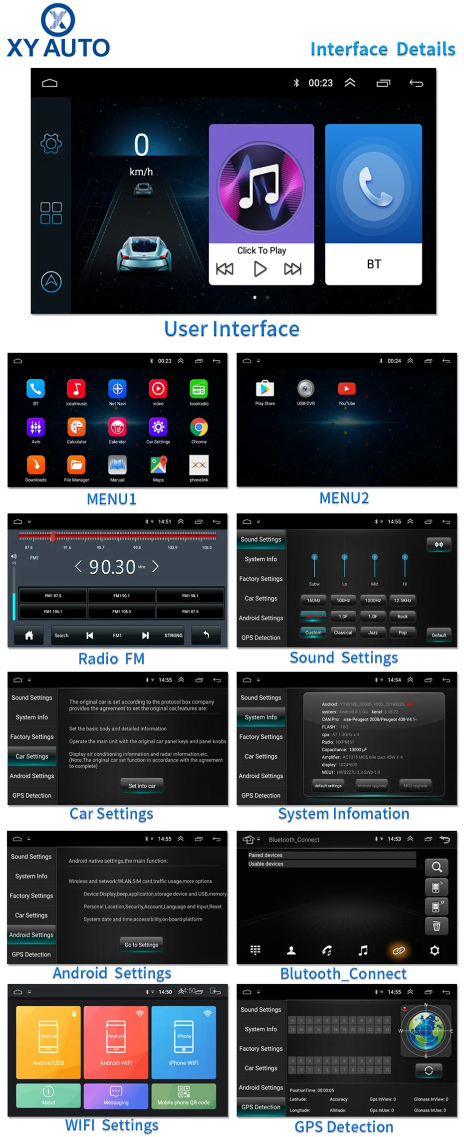 9 дюймов 2.5D ips Закаленное HD мультисенсорный экран Android 8,1 NAVI для peugeot 2008- с Bluetooth USB wifi Поддержка SWC