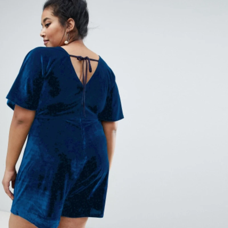 Женский бархатный комбинезон 7XL 6XL 5XL сексуальный размера плюс с треугольным