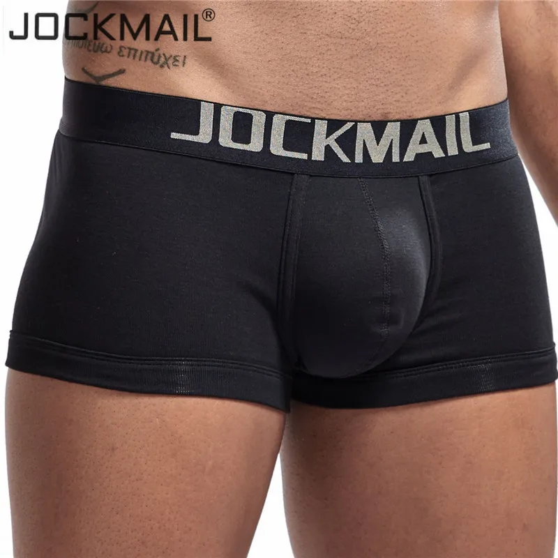

JOCKMAIL Brand boxer men underwear Cotton breathable Underpants boxershorts men Sexy u convex pouch cuecas boxer Gay underwear