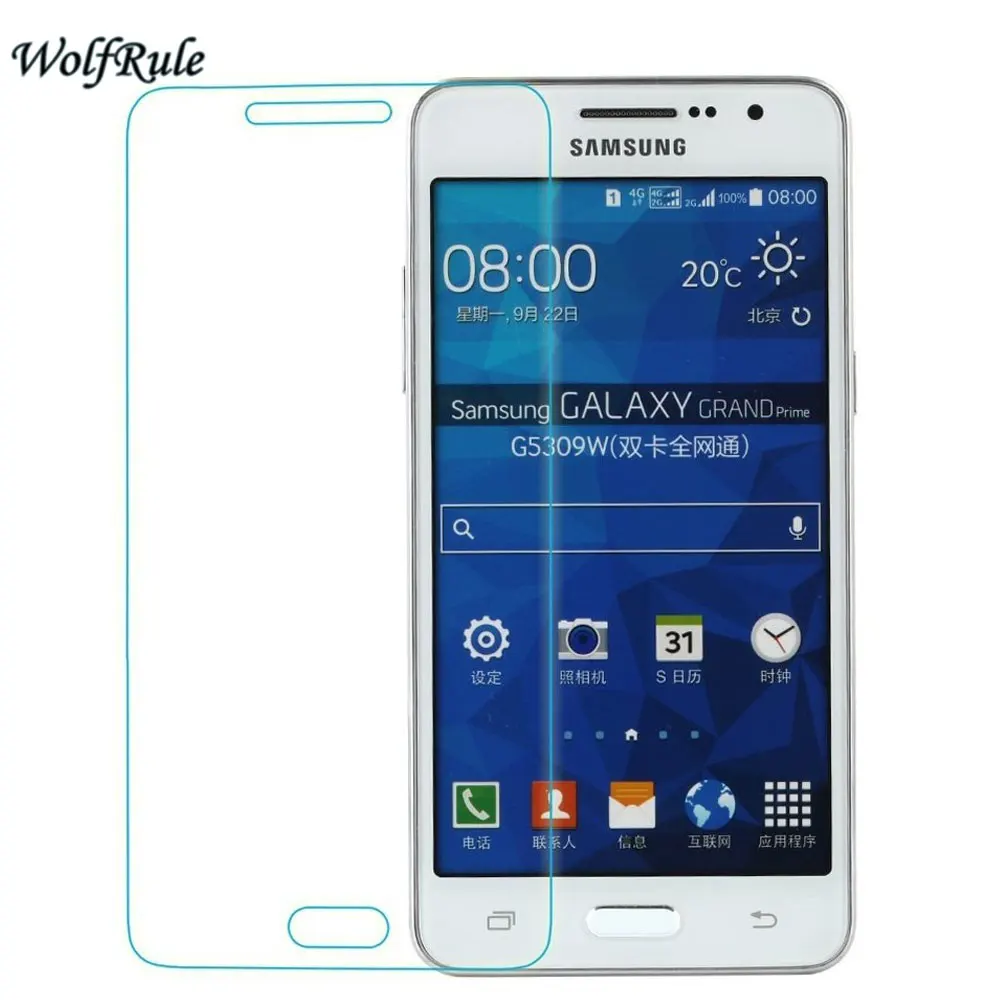 2 шт защита экрана СПС Стекло Samsung Galaxy Grand Prime закаленное стекло для G530 пленка