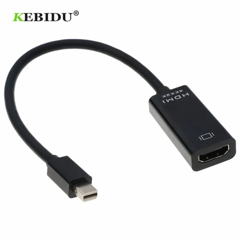 Адаптер Kebidu 4K Mini DP штырь гнездо совместимый с HDMI интерфейс Thunderbolt адаптер для