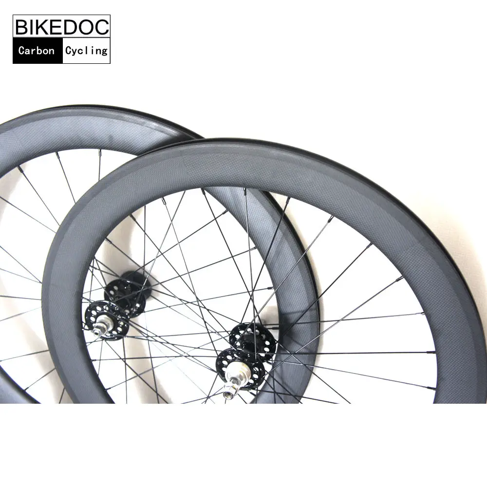 BIKEDOC карбоновые колеса 700C фиксированные шестеренки 60 мм Toray 700 гусеничные