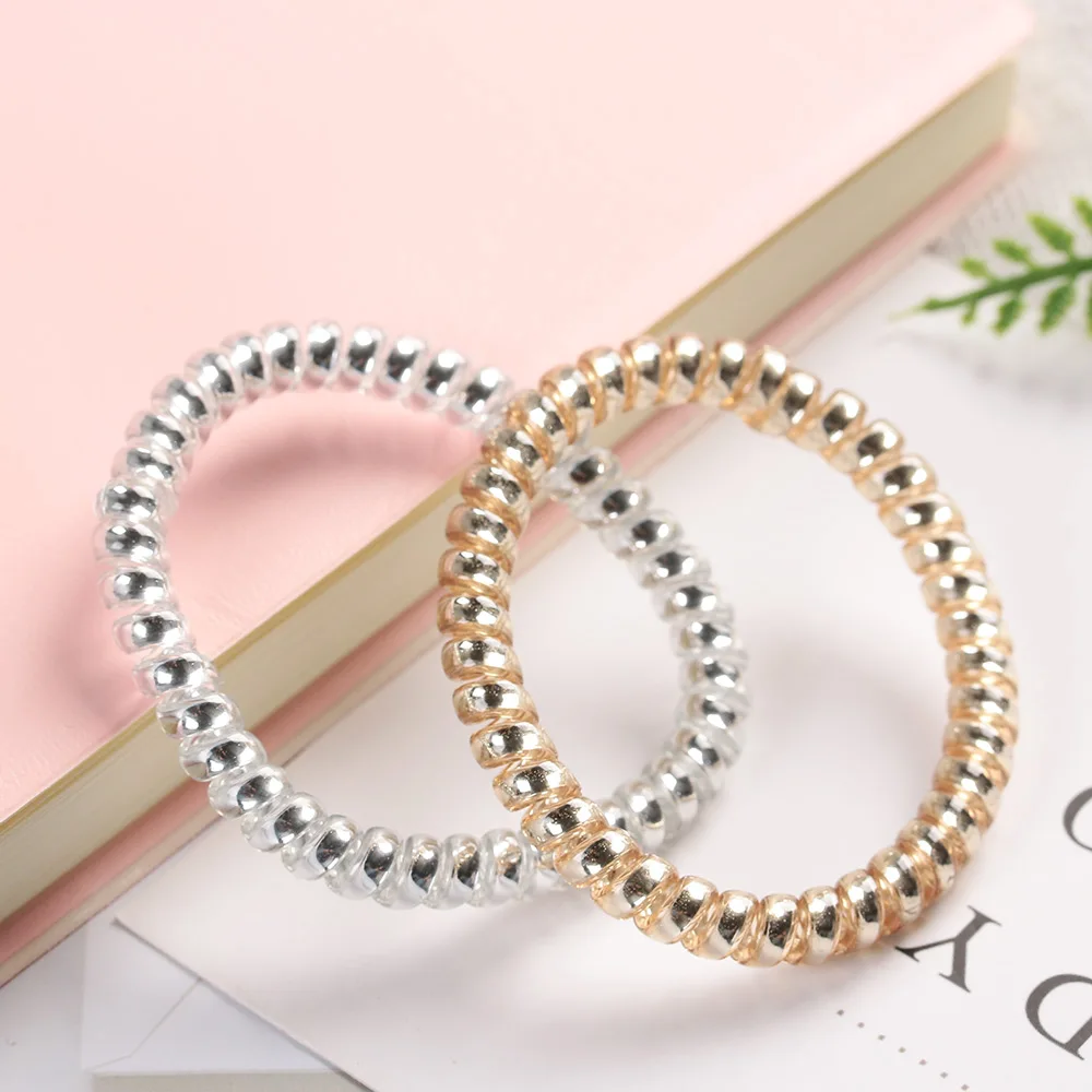 5 шт. эластичные резинки для волос в форме спирали| |