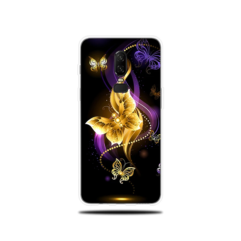 Phone case For OnePlus 5 5T 6 6T Soft Cover Beautiful Butterfly Pattern Silicone Shell Couqe Funda T Case |