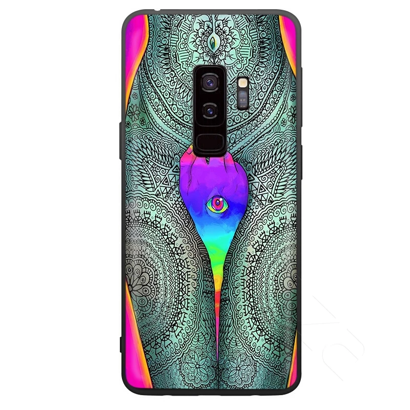 6 Lavaza психоделическая футболка художественный чехол для samsung Galaxy S10 S9 S8 S7 S6 Plus Note 9 8 M30 M20 M10 край - Цвет: 6