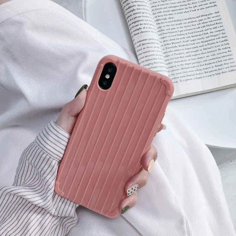 Чехол для багажа мягкий силиконовый чехол iPhone 6 6S 7 8 Plus X 10 XR XS Max 7Plus милый из ТПУ