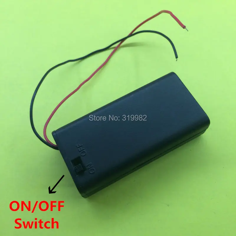 20 шт. коробка для батарей 2 держатель батарейки AA 2X1.5V 3V с проводом свинцовая