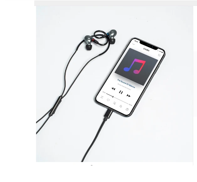 Кабель для наушников FiiO iRC MMCX Lightning с микрофоном iPhone se/5s/6/7/8/x|Наушники и гарнитуры| |