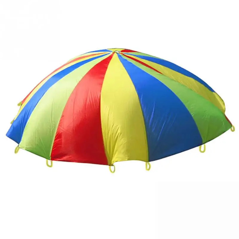 

Nylon cloth Rainbow parachute boys girls Children's games Kindergarten parent-child activities Early education pull parachute