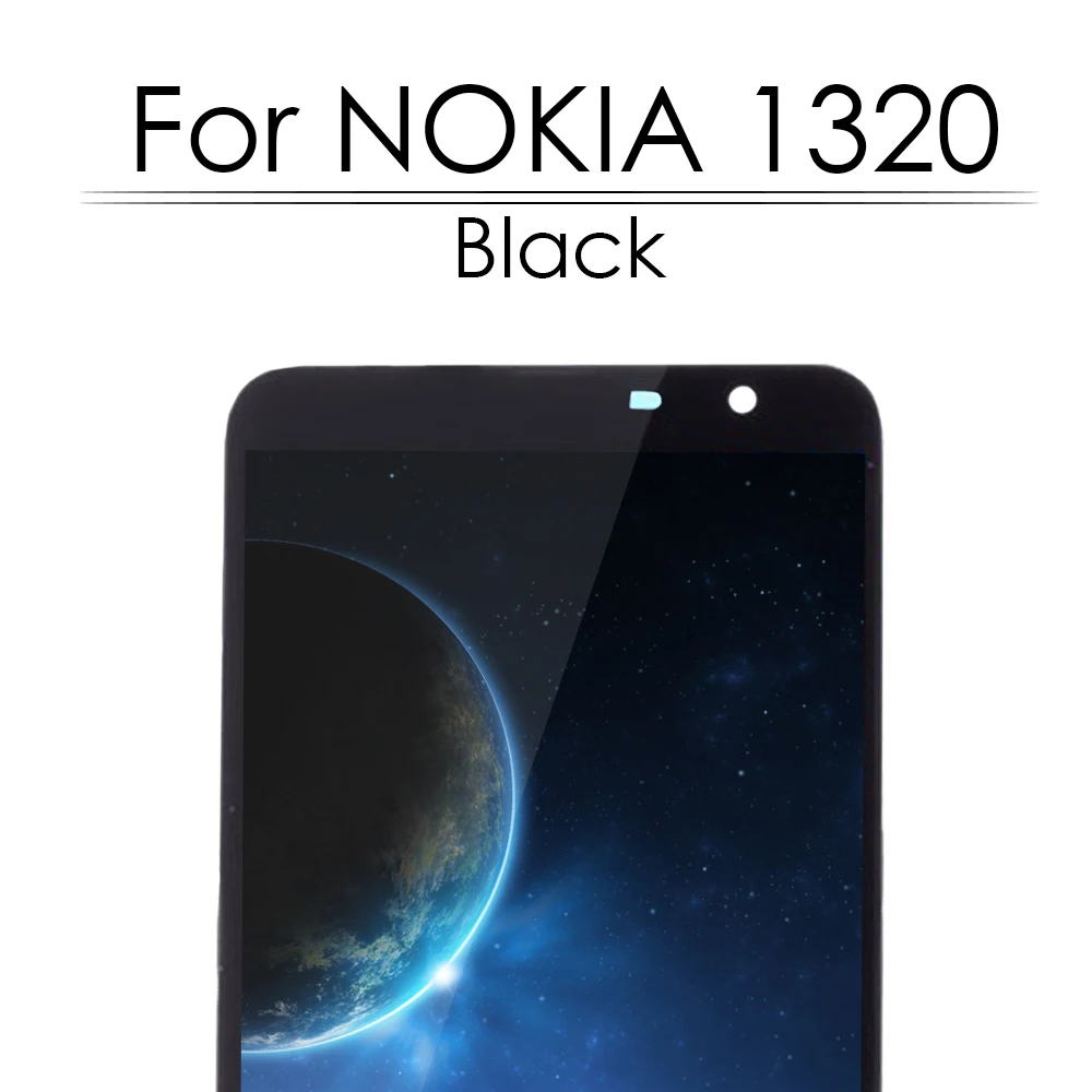 ЖК дисплей с рамкой для NOKIA Lumia 1320 сенсорный экран сменные детали сенсорной панели