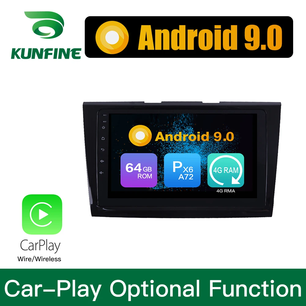 Android 9 0 Ram 4G Rom 64G PX6 Cortex A72 автомобильный DVD GPS мультимедийный плеер стерео для Ford aurus