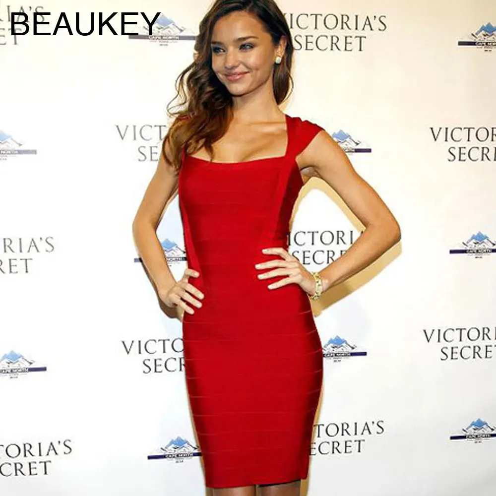 BEAUKEY облегающее платье из вискозы и спандекса с рукавами крылышками сексуальное