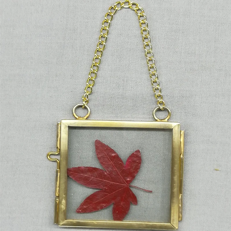 1 X медная Медная Отделка Мини-подвесная винтажная потертая/шикарная фоторамка DIY