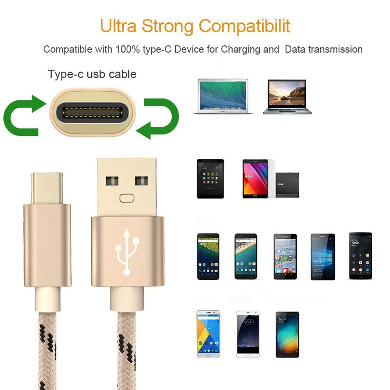 Зарядный кабель USB Type C длиной 1/2 м 25 см Usbc для Huawei Honor Note 10 9 8 Play Nova 3i P10 P20 lite|Кабели