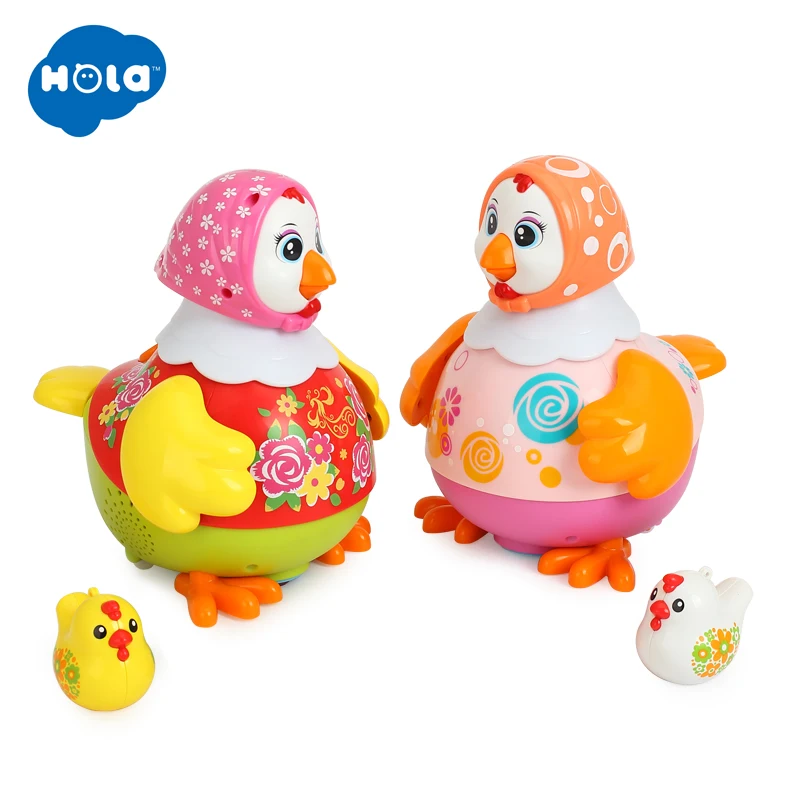 HOLA 6102 игрушки &quotЦыплята&quot Забавные несушки пение танцы электрическая курица