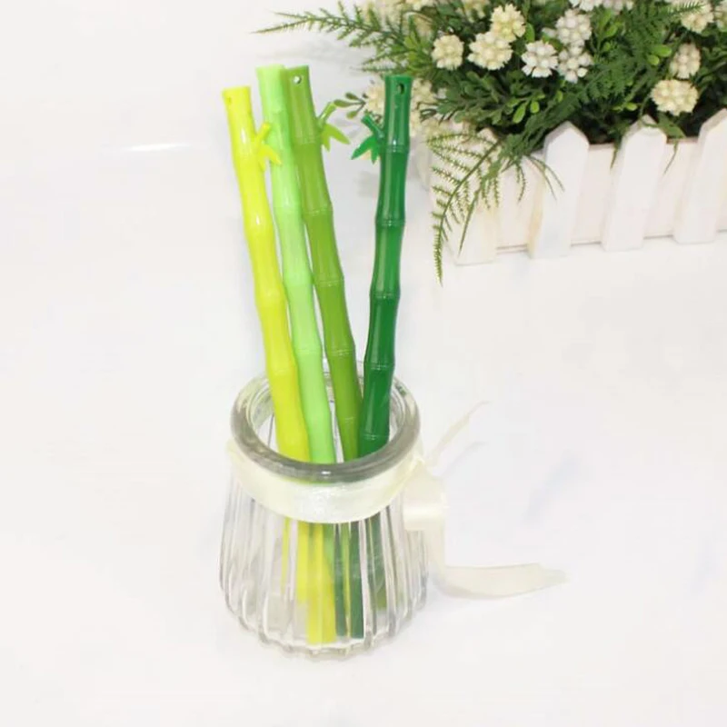 

New creative fashion black signature pen bamboo shape gel pen 0.38mm gel pen office and school supplies marker pen