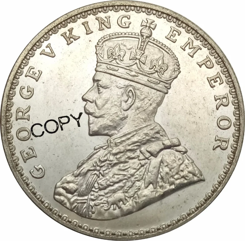 Восточно-Британская Индия Джордж В король Emperor 1921 один 1 рупий латунь