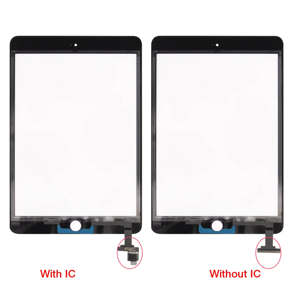 Mini3 сенсорный экран дигитайзер для iPad Mini 3 A1599 A1600 A1601 TP IC с кнопкой домой и клейким передним стеклом Замена