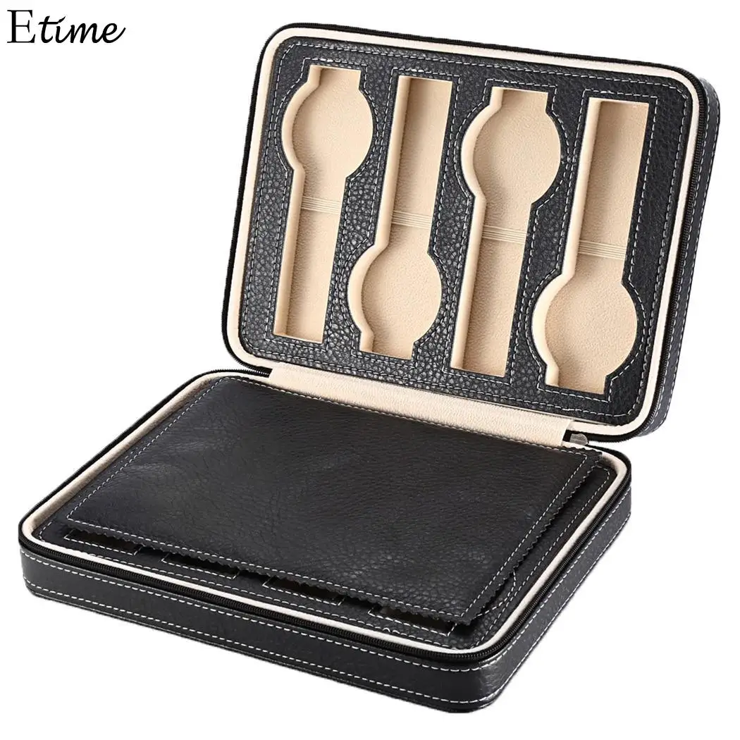 8 решеток из искусственной кожи коробка для часов держатель органайзер подставка