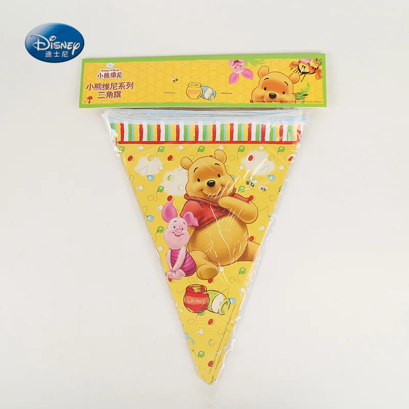 Winnie the Pooh Флаг 1 комплект баннер в том числе 12 шт. вымпел замороженная софия коко тема дети пользу с днем рождения принадлежности декор 2,8 м - Цвет: Winnie the Pooh