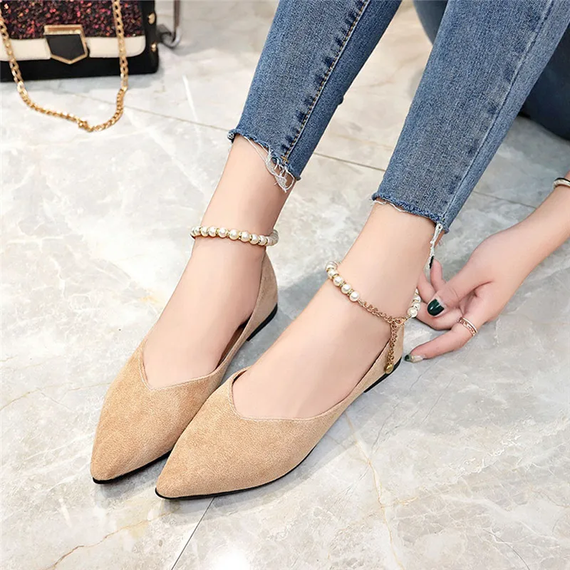Женская повседневная обувь на плоской подошве женская с острым носком zapatos mujer