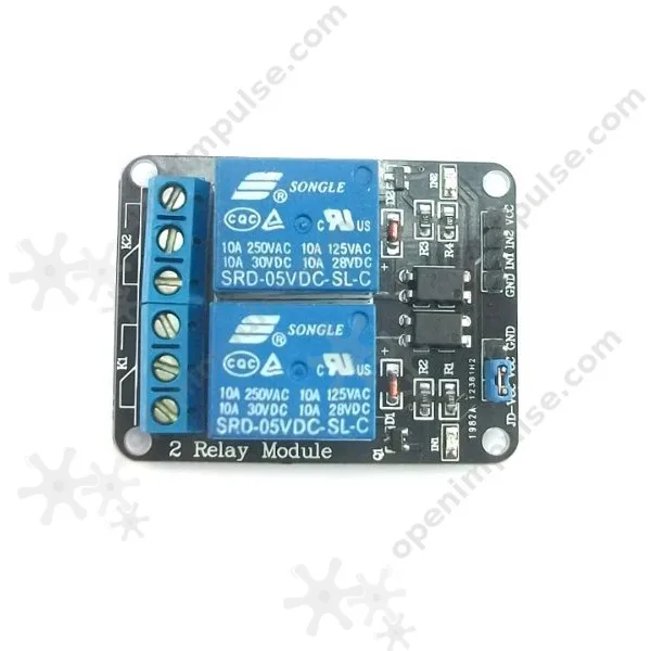 Горячая продажа! 5 в 2 канальный релейный модуль (двойной канал) для Arduino PIC ARM DSP AVR