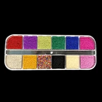 diy 3d gold silver mini caviar beads uv gel polish nail art tips charm glitter pearl ball pro nail art decoration manicure tools