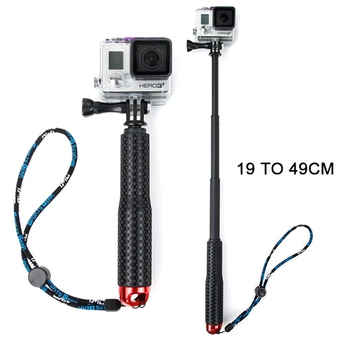 Для спортивной экшн-камеры Go Pro Аксессуары ручной выдвижной полюсный монопод