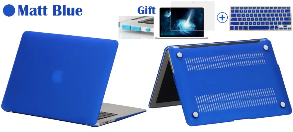 4 в 1 Кристальный/матовый чехол для Macbook Air 11 Air 13 Pro 13 Pro 15 New retina 12 13 15 для Mac book Keyboard Cover+ Защитная пленка для экрана