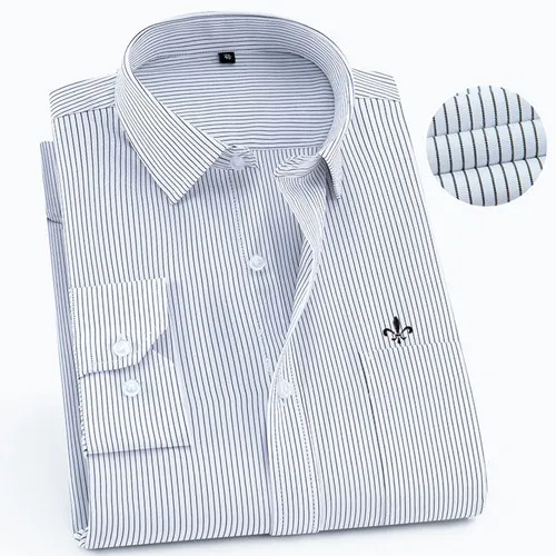 1-490BLACK-T Dudalina Camisa Social Masculina мужская рубашка с длинным рукавом классические мужские рубашки формальная деловая рубашка мужская вышивка логотип - Цвет: 1-490BLACK-T