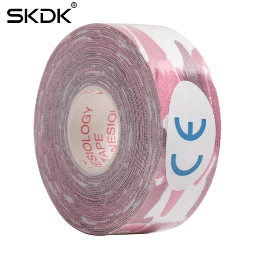 CamouflagePink-2.5cm SKDK тренажерный зал фитнес Бинт Эластичный кинезиологические ленты Спортивное восстановление спортивный наколенник безопасность мышц боли наколенники Поддержка - Цвет: CamouflagePink-2.5cm