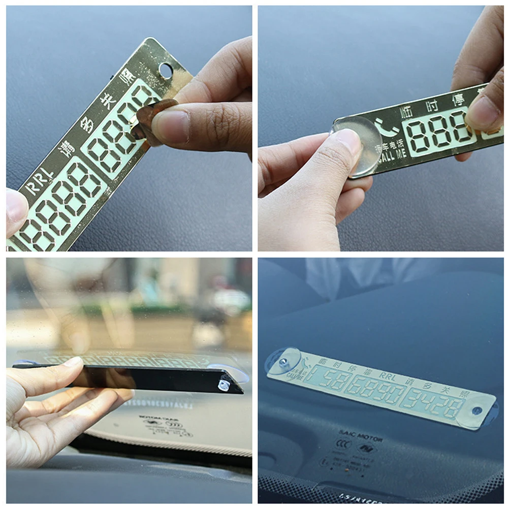 Temporary Parking Card Luminous Car Phone Number Extra Large Automotive Interior Accessories | Автомобили и мотоциклы