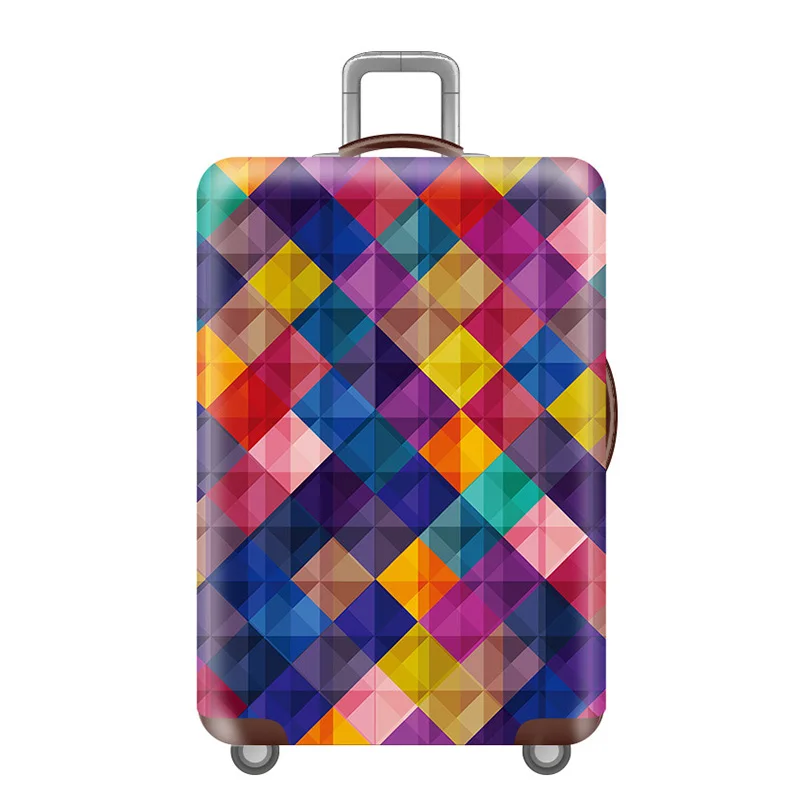 E Luggage cover Плотный чехол для чемодана, эластичные пылезащитные Чехлы для 18-32 дюймов, чехол для костюма, чехол на колесиках, пылезащитные Чехлы, аксессуары для путешествий - Цвет: E Luggage cover