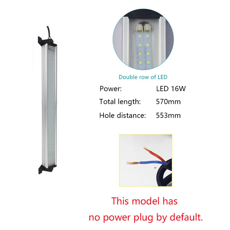 LED 16W Светодиодные рабочие огни для станков с ЧПУ 220 В 8 Вт-40 Вт взрывозащищенные водонепроницаемые лампы для гаражного токарного станка фрезерные швейные промышленные светодиодные светильники 24 В - Цвет: LED 16W