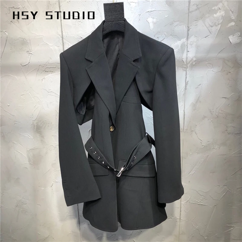 【HSY studo】2019 Новое Осеннее высококачественное женское зауженное пальто впору