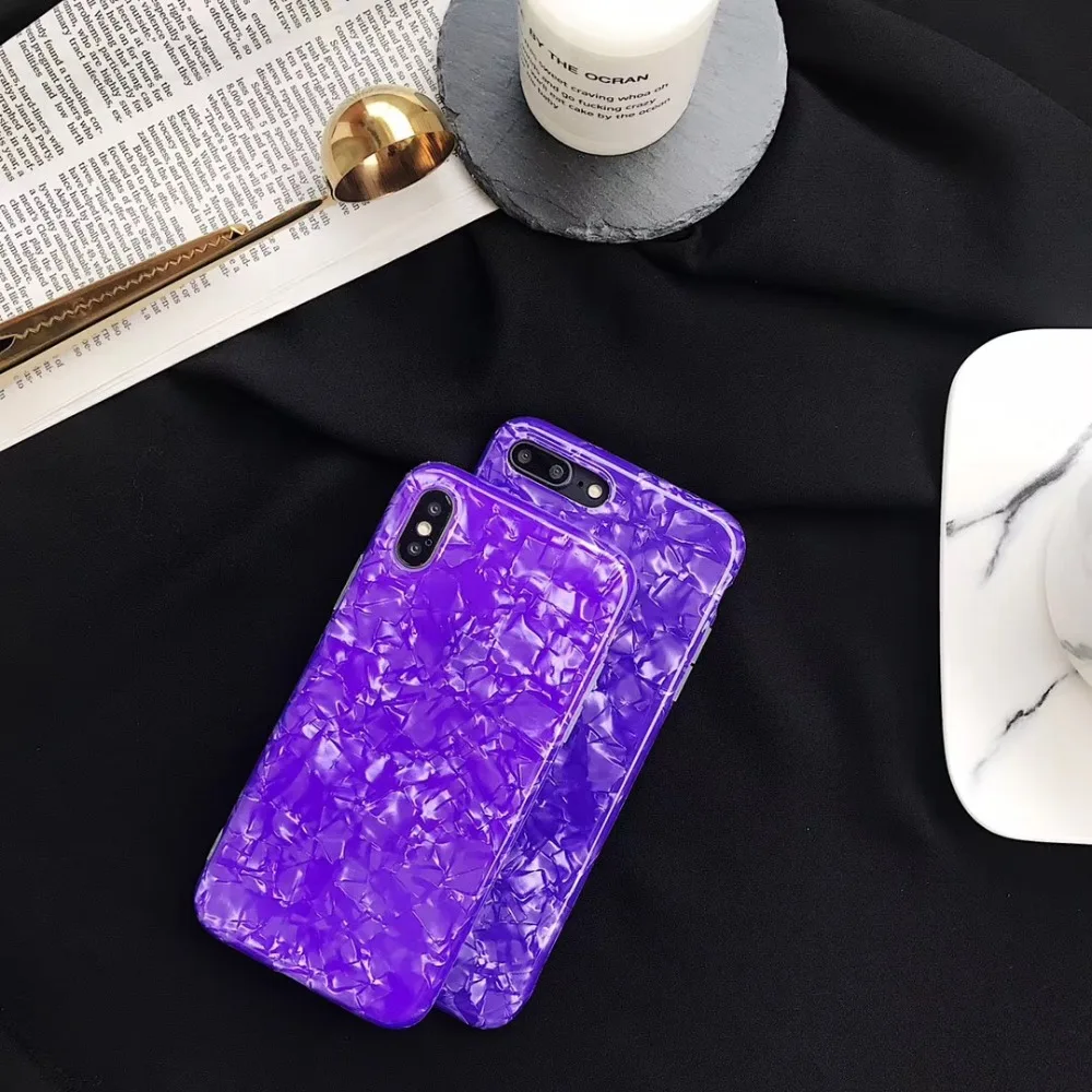 GABOOM фиолетовый лазерный узор блестящие телефона Чехлы для iPhone 6 Чехол 7 8 6s плюс х