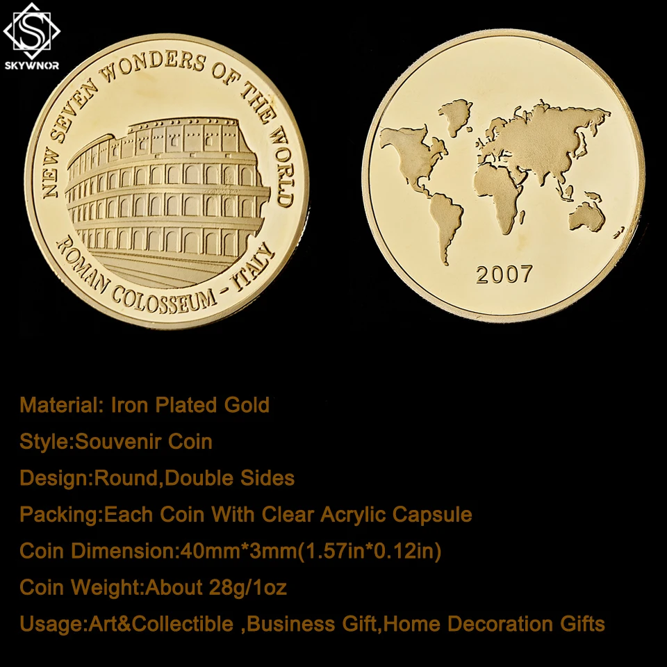 5 шт. древняя Италия Римский Колизей Семь чудес мира памятная монета значение |