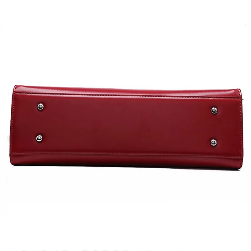 Элегантная модная женская сумка \ сумки кожаные простые женские OL Tote брендовая на