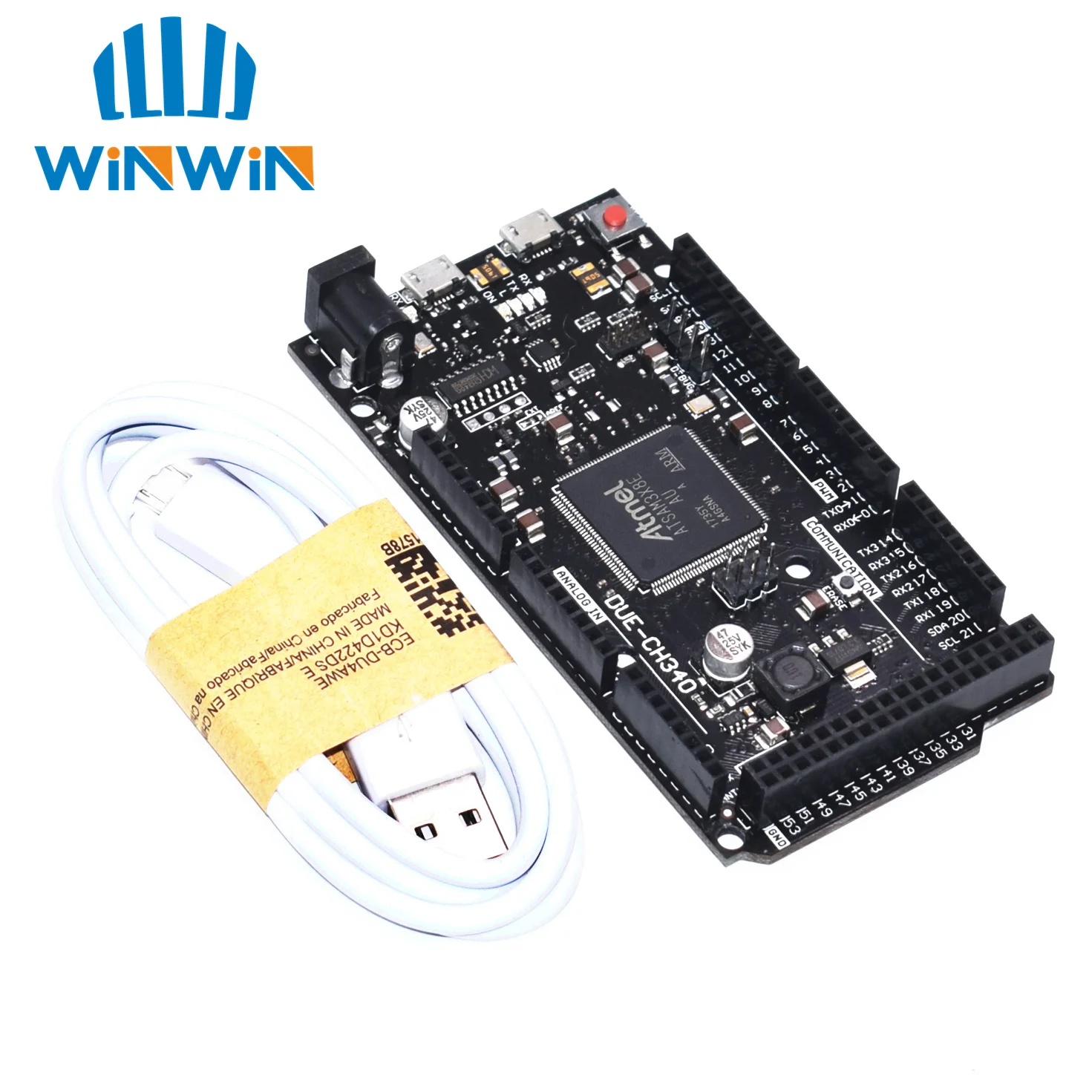 10 комплектов шт. системная плата Due R3 DUE CH340 ATSAM3X8E ARM с USB-кабелем 50 см | Лампы и