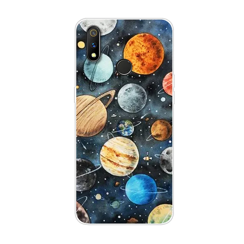 18 Мягкий чехол из ТПУ для OPPO Realme 3 Pro, Прозрачный бампер с мультяшным рисунком, задняя крышка для телефона OPPO Realme3 3Pro Realme3Pro, силиконовый чехол s - Цвет: 18